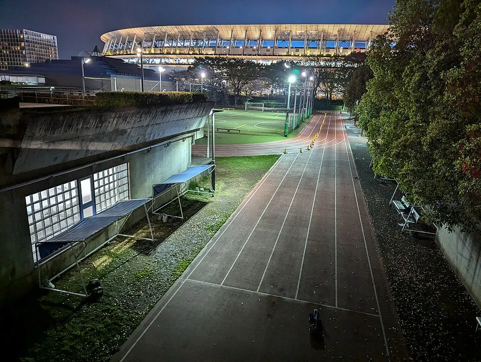 競技場の陸上トラック
