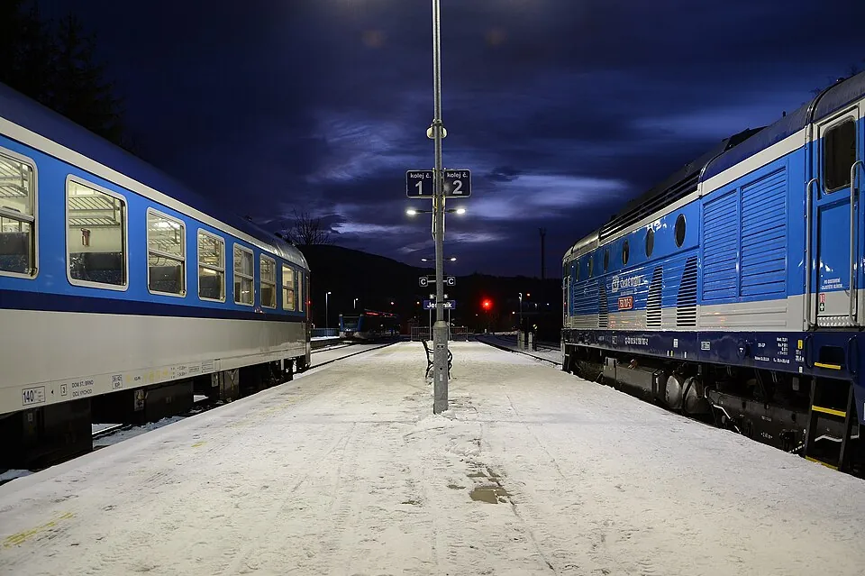 Jeseník train station, Czech Silesia