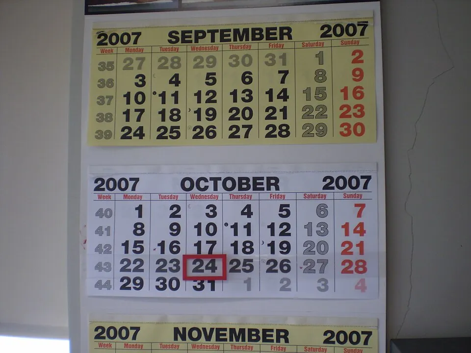 wall calendar