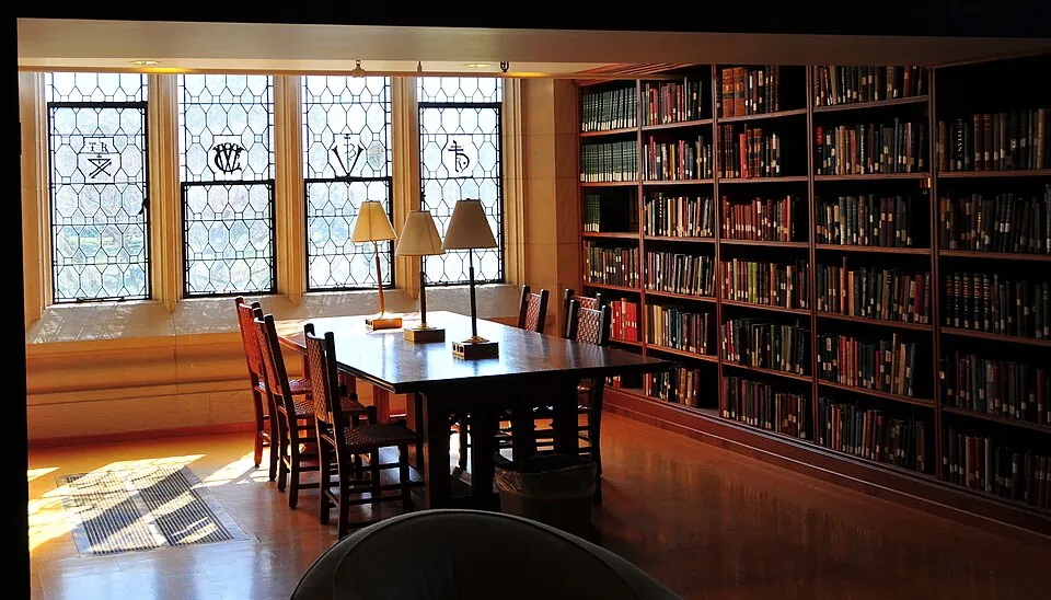 Study Area and Stacks, Thompson Memorial Library, Vassar College