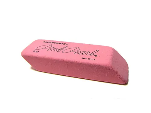 Pink Pearl eraser from Paper Mate.