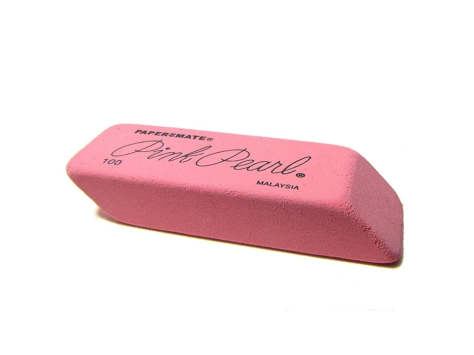 Pink Pearl eraser from Paper Mate.